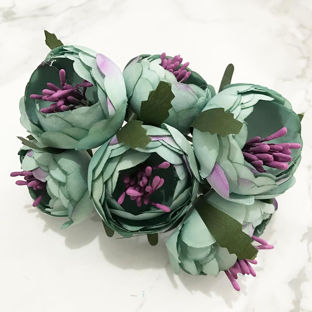 6/10/12/pcs Mix Blue Flower Ch - Christmas Wreath Fake avis et prix
