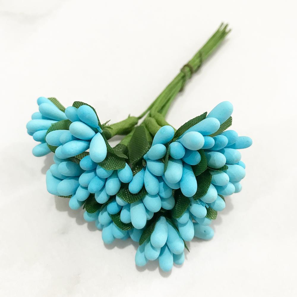 6/10/12/pcs Mix Blue Flower Ch - Christmas Wreath Fake avis et prix