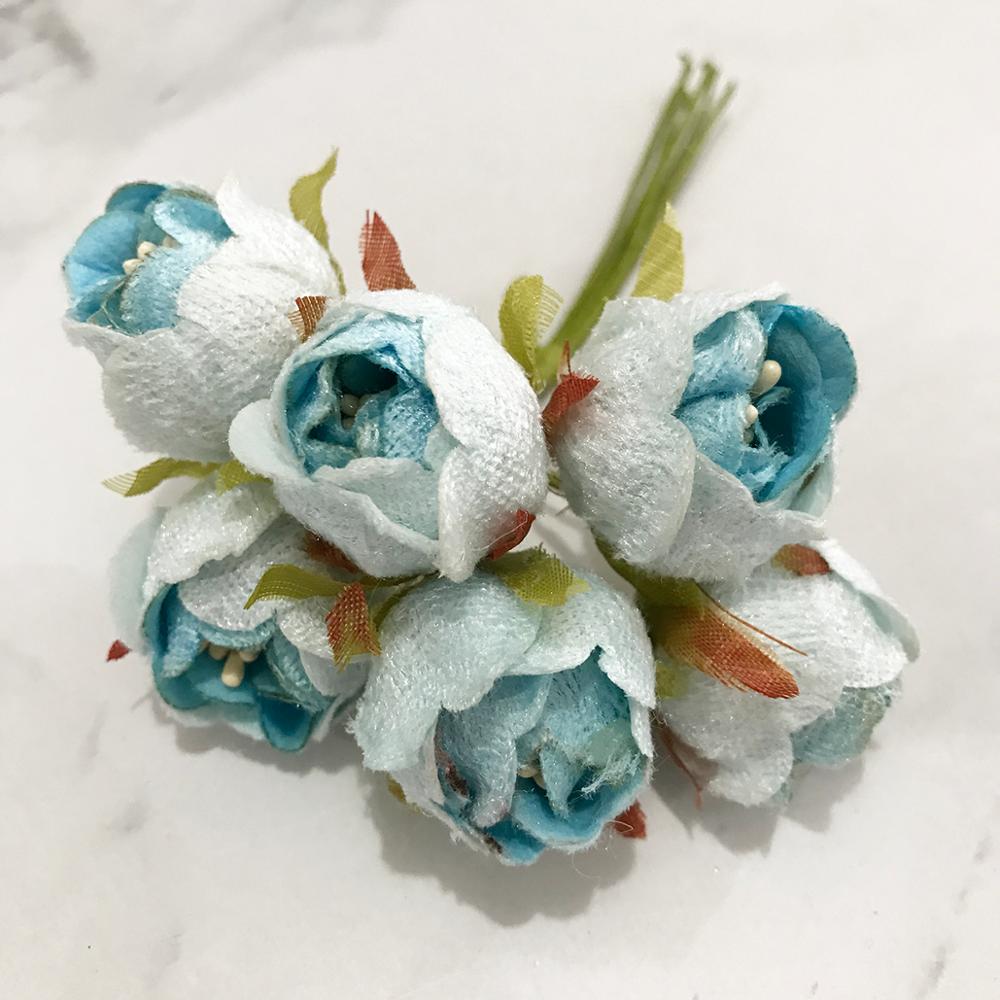 6/10/12/pcs Mix Blue Flower Ch - Christmas Wreath Fake avis et prix