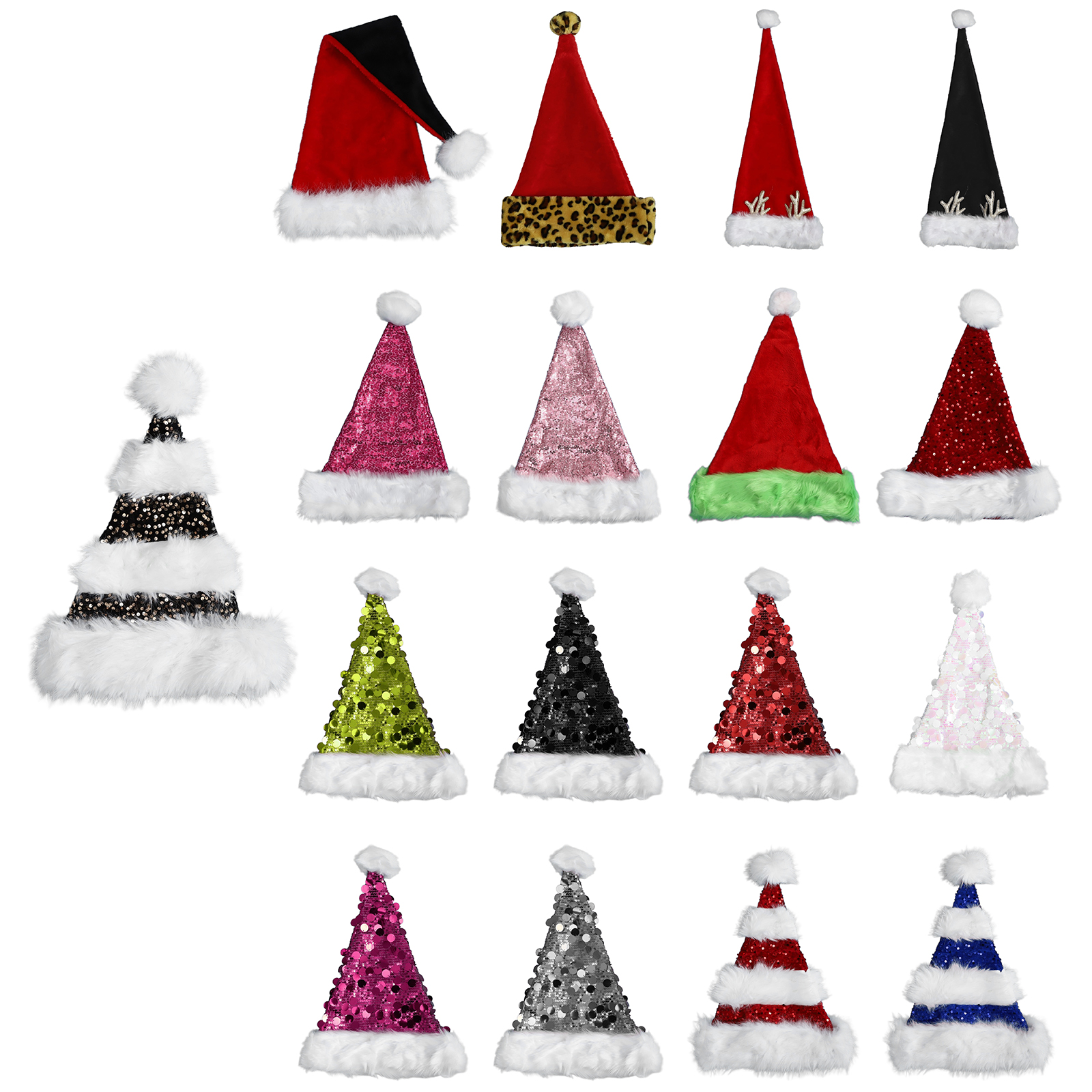 Adults Christmas Santa Hat Sof - Santa Hat Plush avis et prix