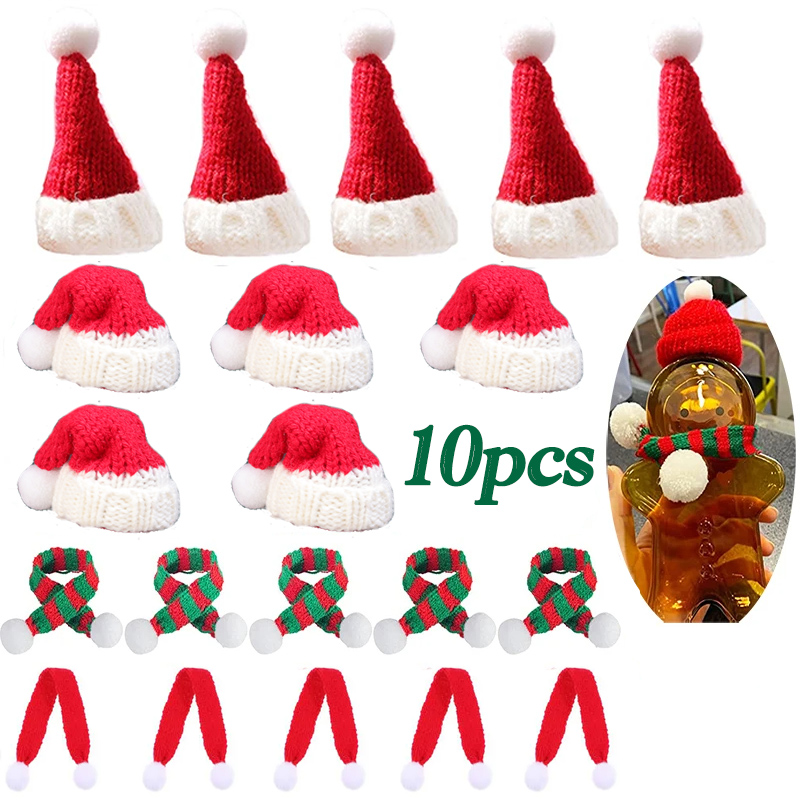 1-10pcs Christmas Doll Mini Fi - Santa Hat Plush avis et prix