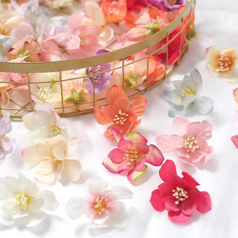 50Pcs 5cm Artificial Rose Flow - Christmas Wreath Fake avis et prix