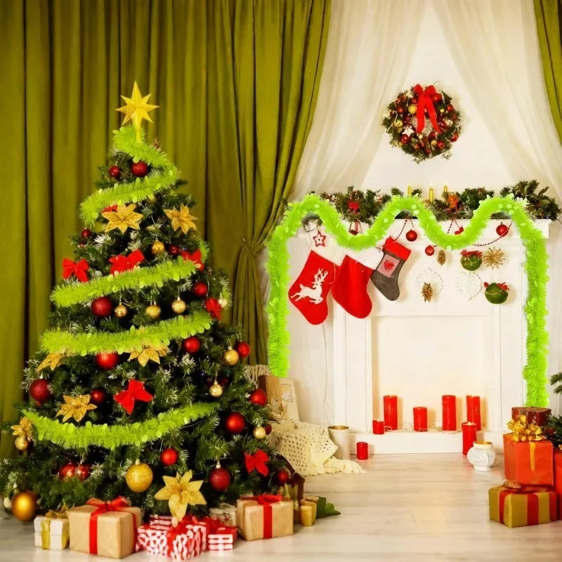 2M Length Christmas Tinsel Gar - Tinsel Garland Decoration avis et prix