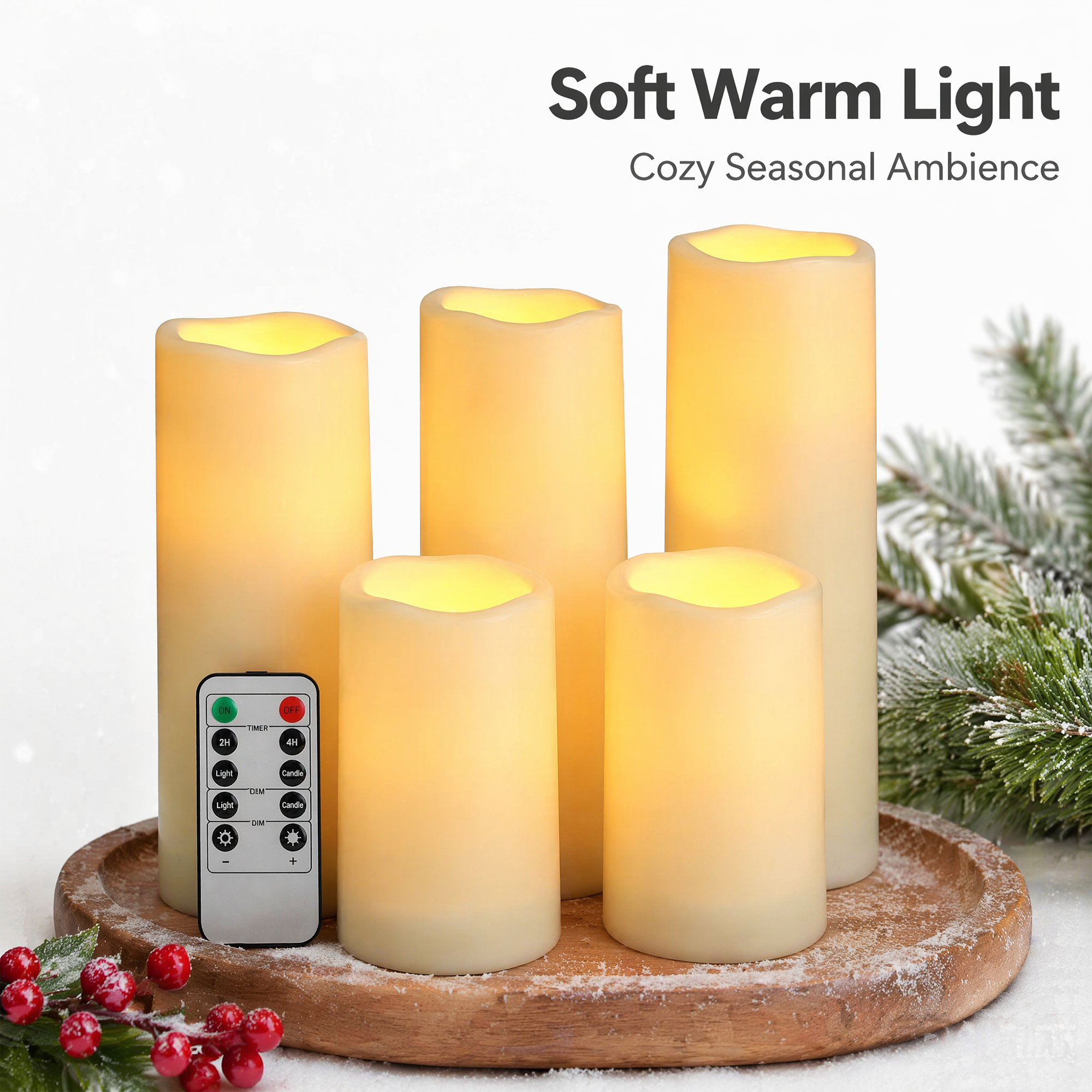 Flameless LED Pillar Candle Wa - Christmas Lights Outdoor avis et prix