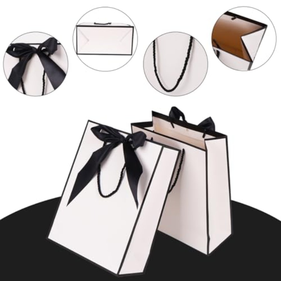 Gift Bags for Presents, 2 Pack - Ribbon Bow Gift avis et prix