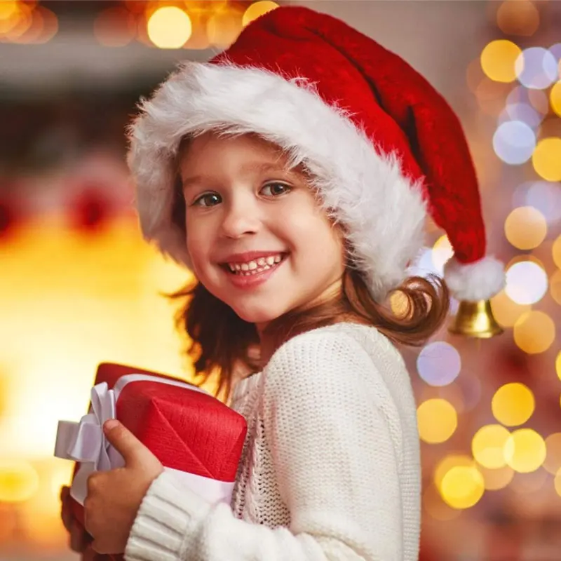 kkjoy Long Plush Red Santa Hat - Santa Hat Plush avis et prix