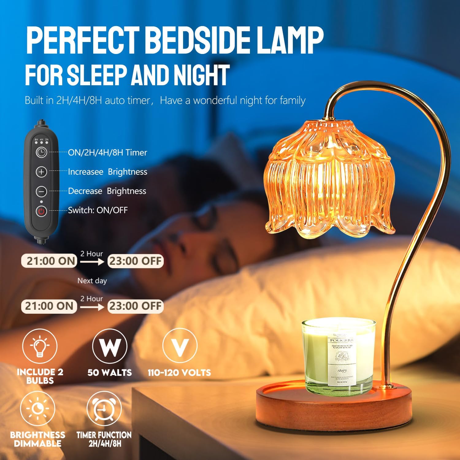 Candle Warmer Lamp with Timer  - Holiday Candle Set avis et prix