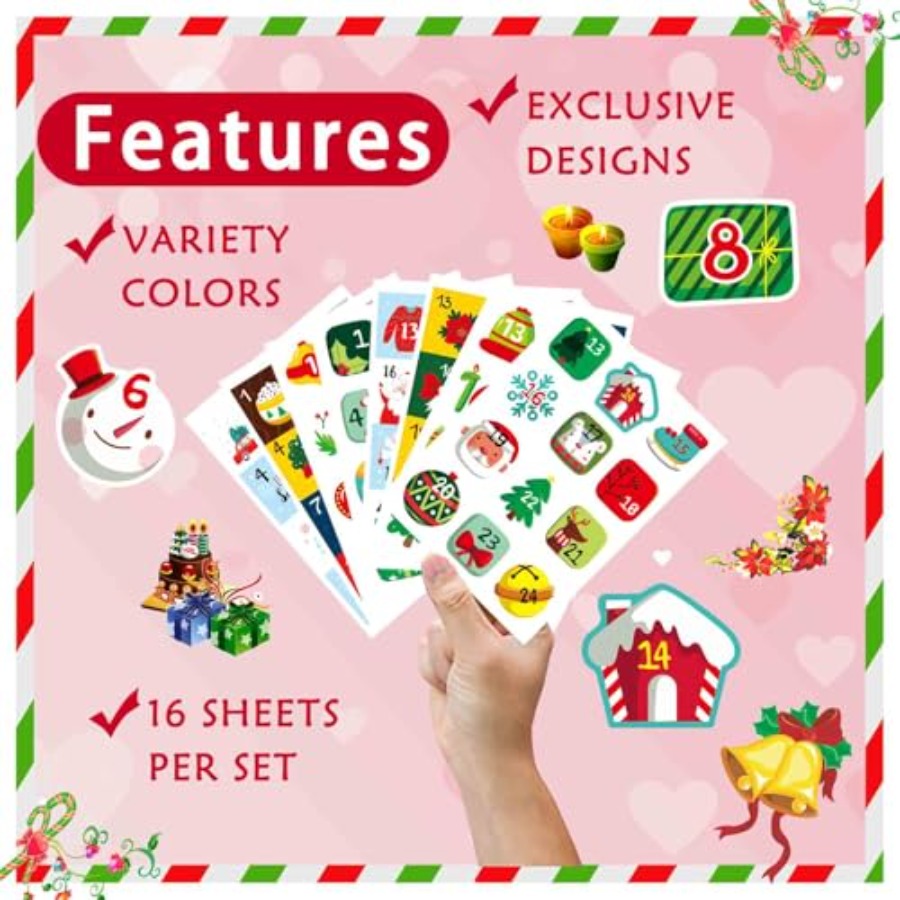 16 Sheets Christmas Advent Cal - Advent Calendar Gift avis et prix