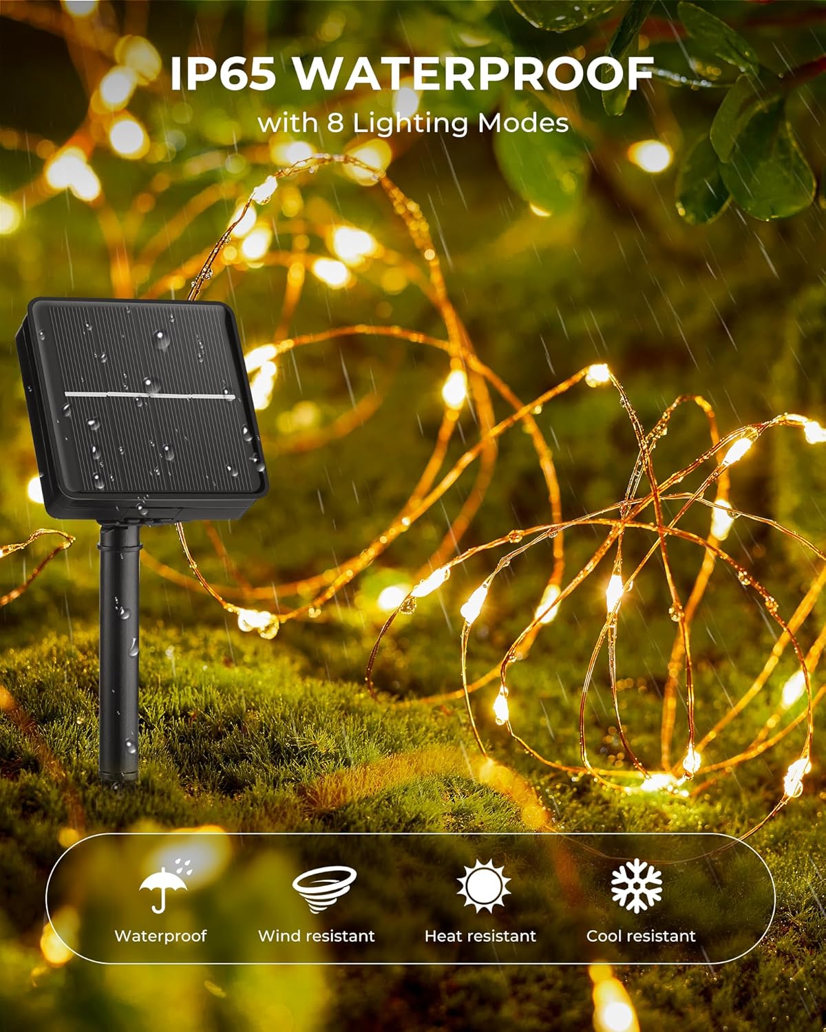Solar Fairy Lights,33Ft 100 LE - Christmas Lights Outdoor avis et prix