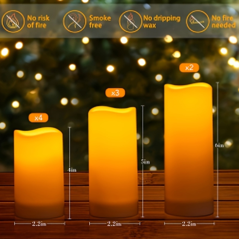 72-Piece Flameless Flickering  - Holiday Candle Set avis et prix