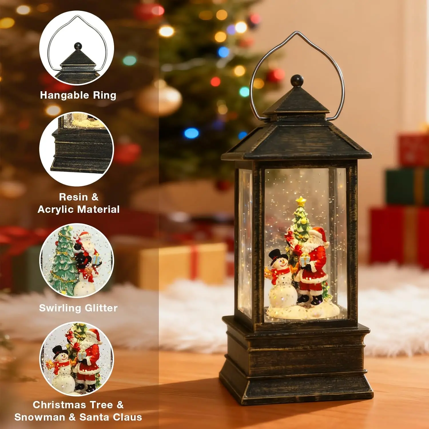 Christmas Snow Globe Lantern w - Snow Globe Musical avis et prix