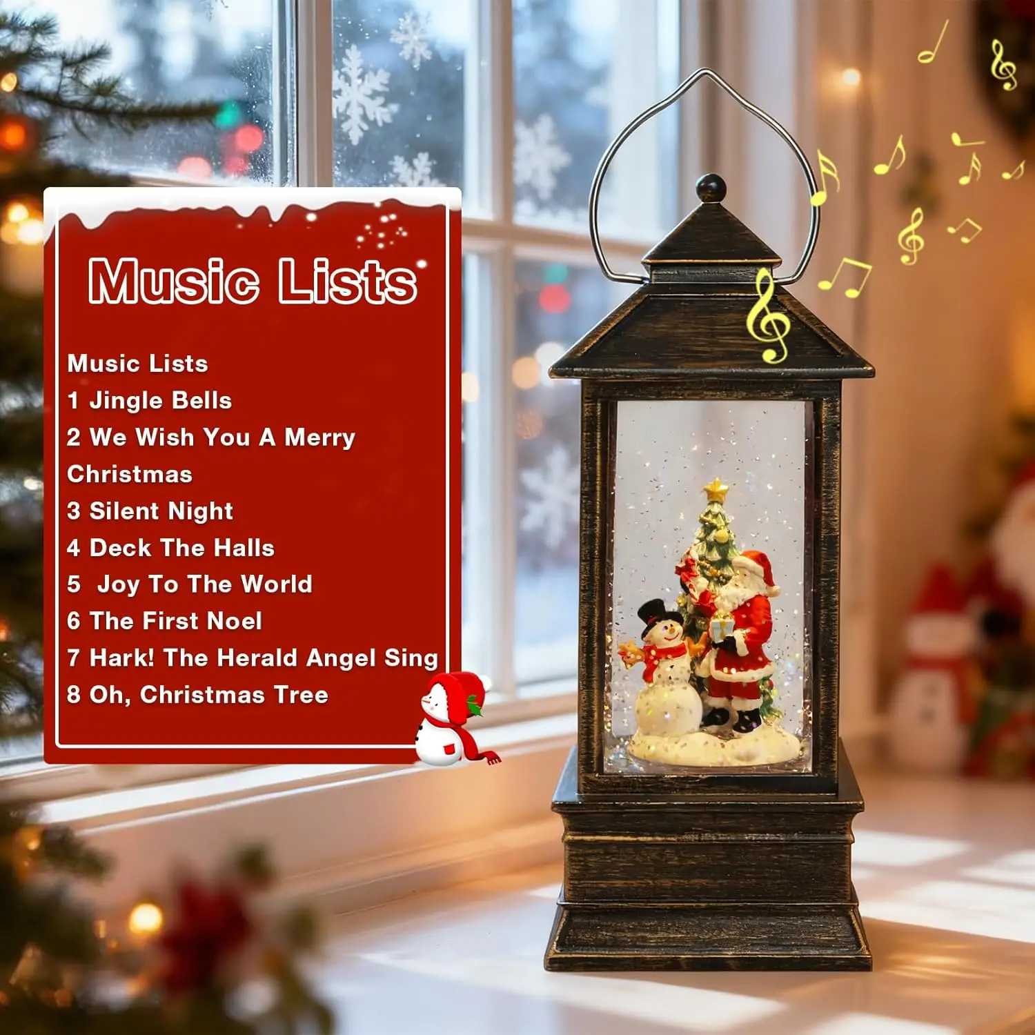 Christmas Snow Globe Lantern w - Snow Globe Musical avis et prix