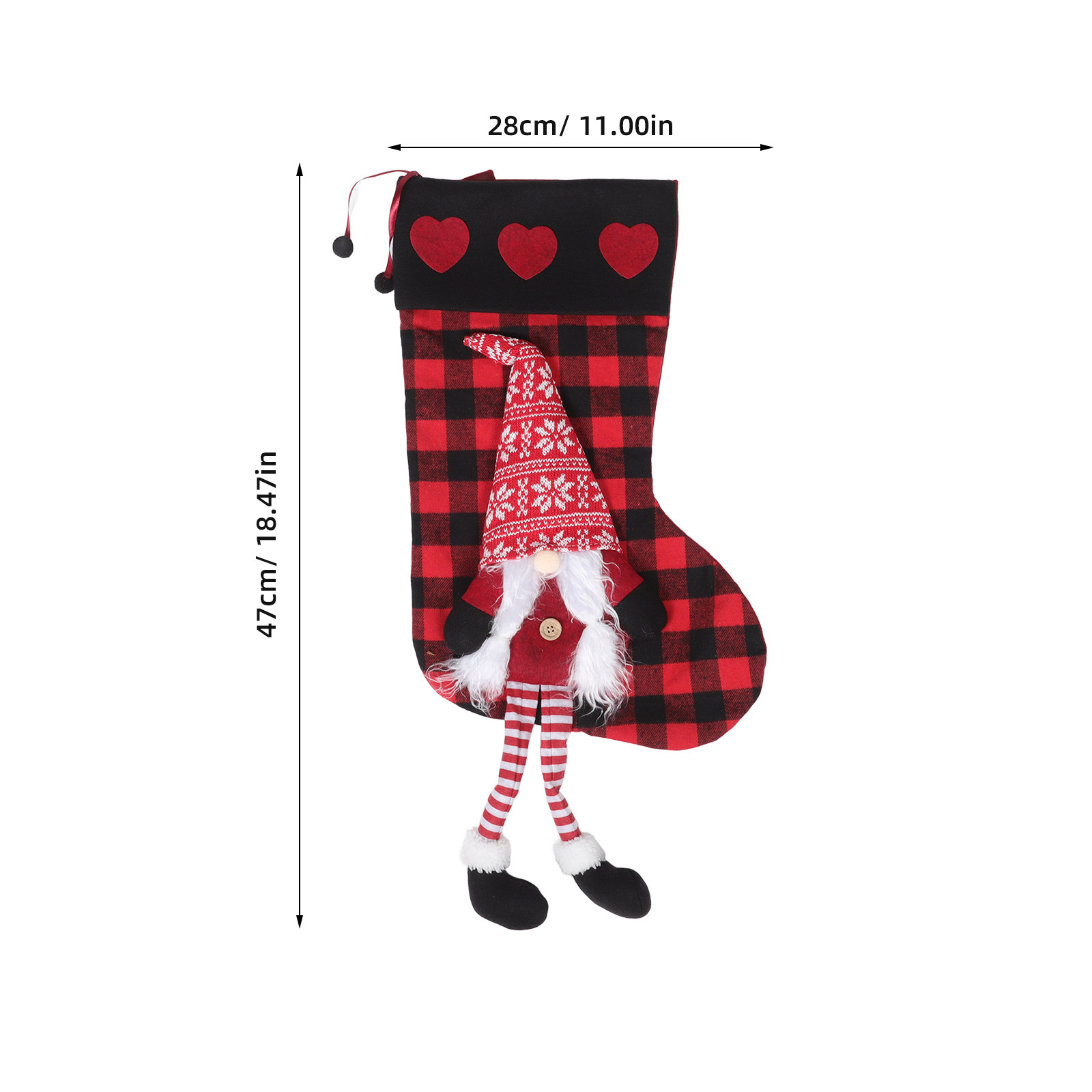 Plaid Christmas Stockings with - Christmas Stocking Hanging avis et prix