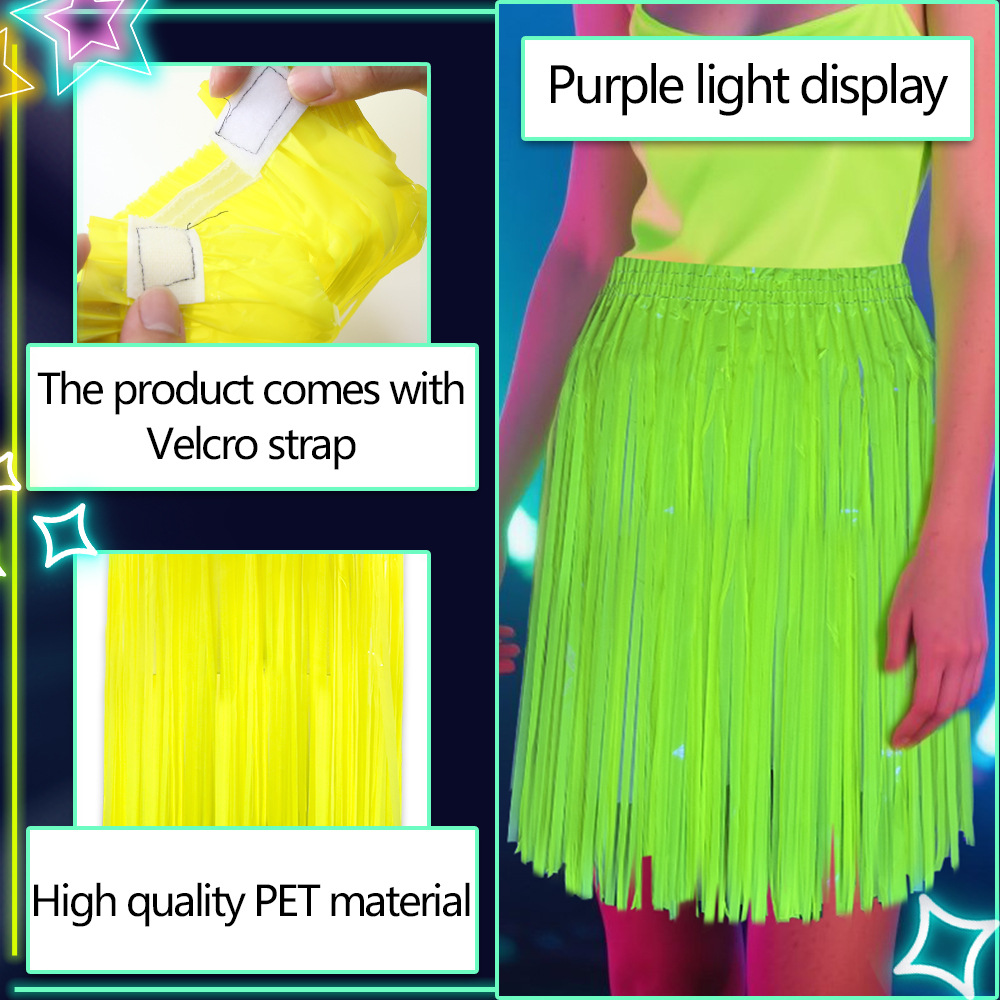 Neon Fluorescent Tinsel Skirt, - Tinsel Garland Decoration avis et prix