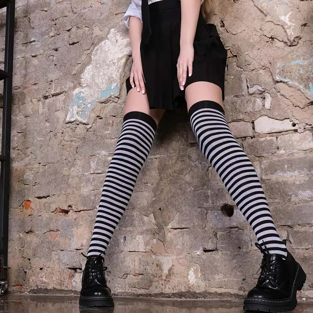 Autumn Stripes Over Knee Thigh - Christmas Stocking Hanging avis et prix