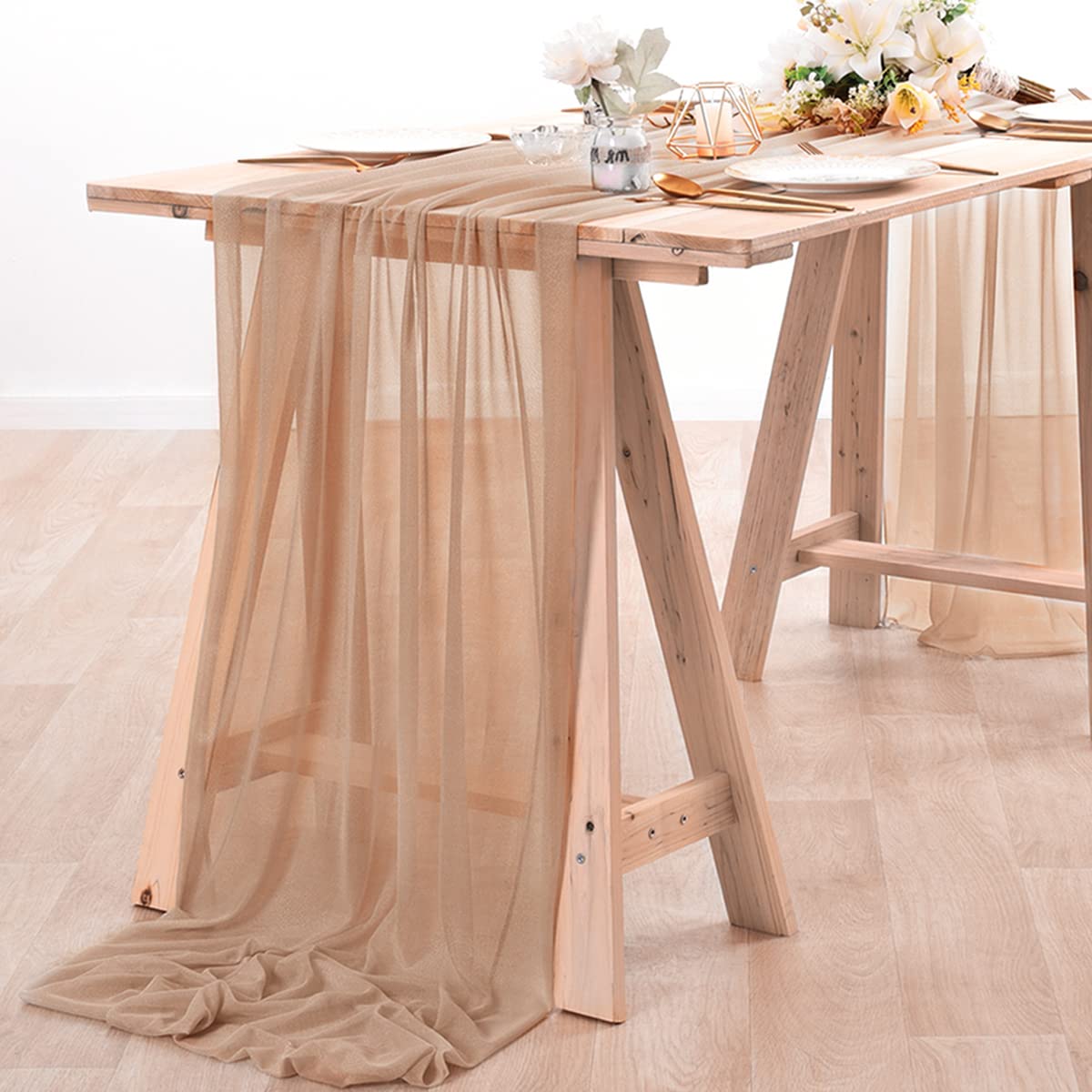 Chiffon Table Runner Nude Shee - Christmas Table Runner avis et prix