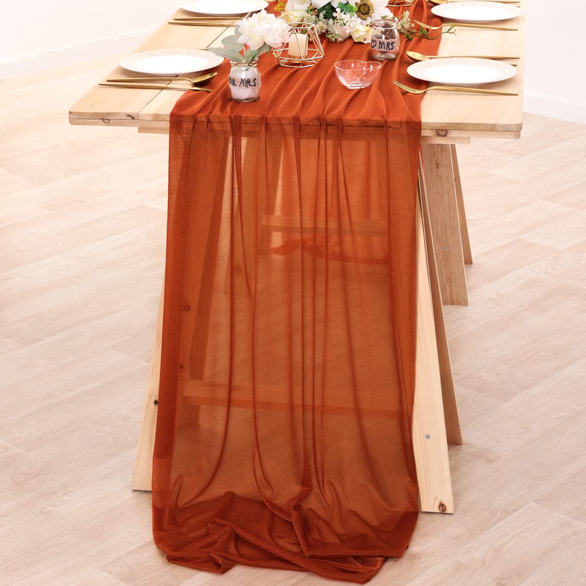 Chiffon Table Runner Nude Shee - Christmas Table Runner avis et prix