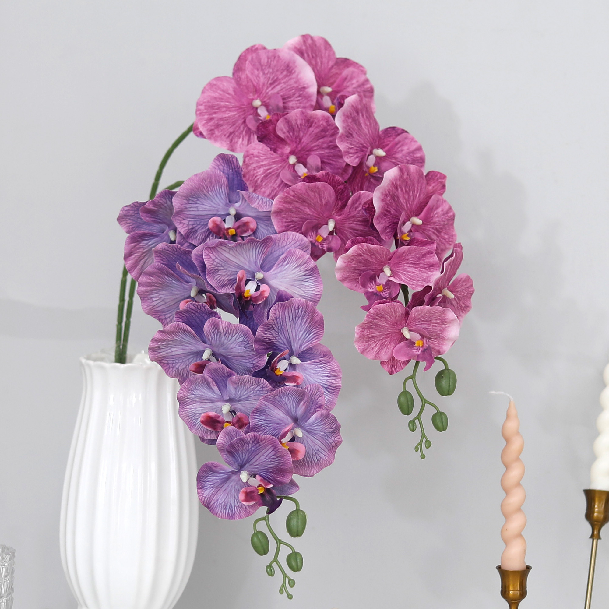 Long Branch Butterfly Orchids  - Christmas Wreath Fake avis et prix