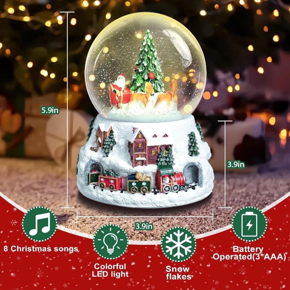 5.9-Inch Musical Snow Globe wi - Snow Globe Musical avis et prix