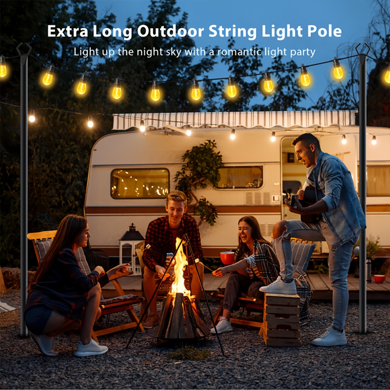 6pcs Metal Light Poles, 8.9ft  - Christmas Lights Outdoor avis et prix