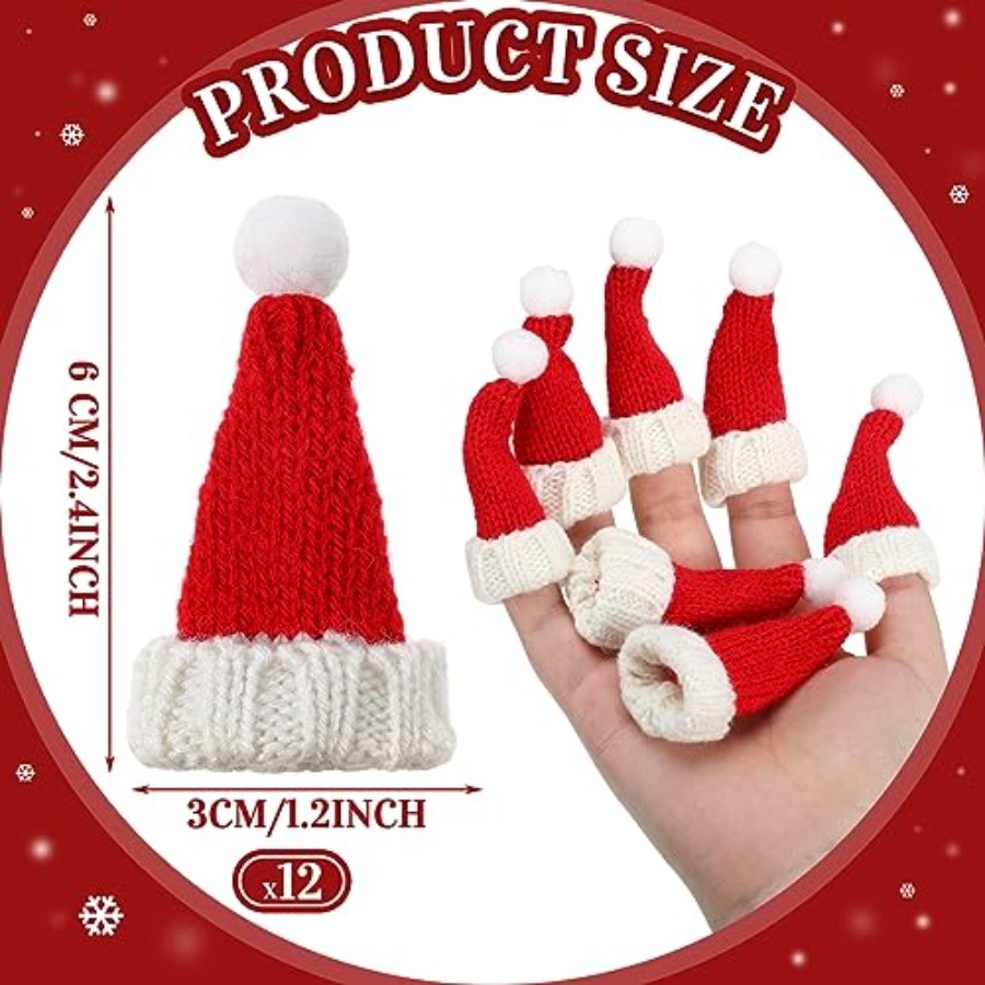 Pcs Mini Santa Hats for Crafts - Santa Hat Plush avis et prix