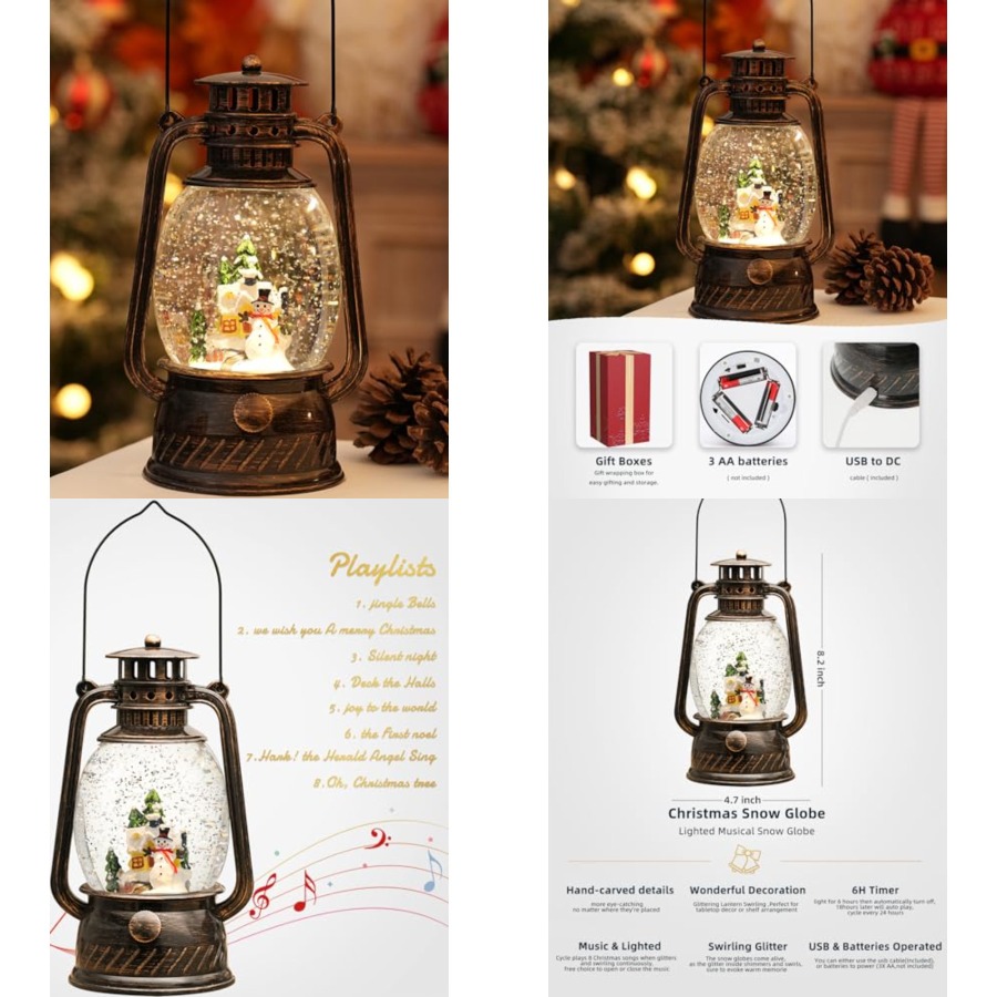 Christmas Decorations Snow Glo - Snow Globe Musical avis et prix