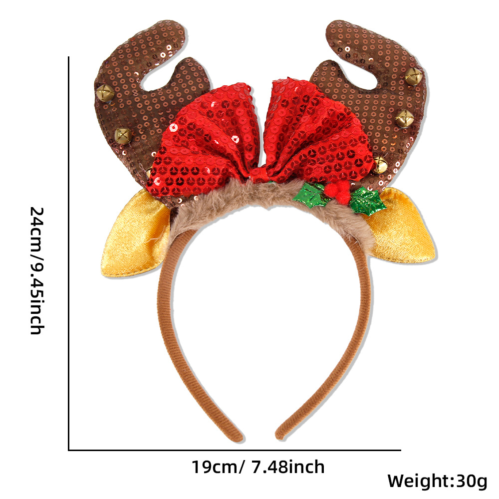 1 Piece/5Pcs Funny Santa Claus - Reindeer Antlers Headband avis et prix