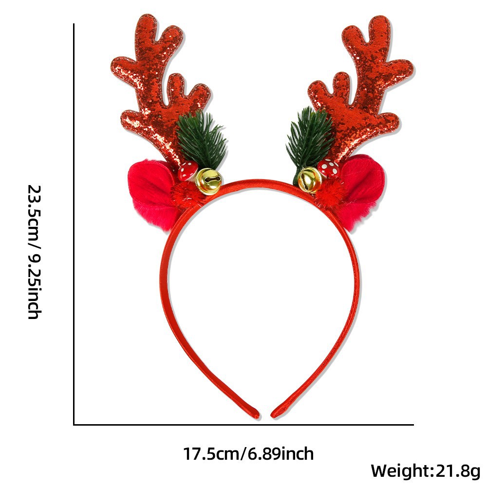 1 Piece/5Pcs Funny Santa Claus - Reindeer Antlers Headband avis et prix