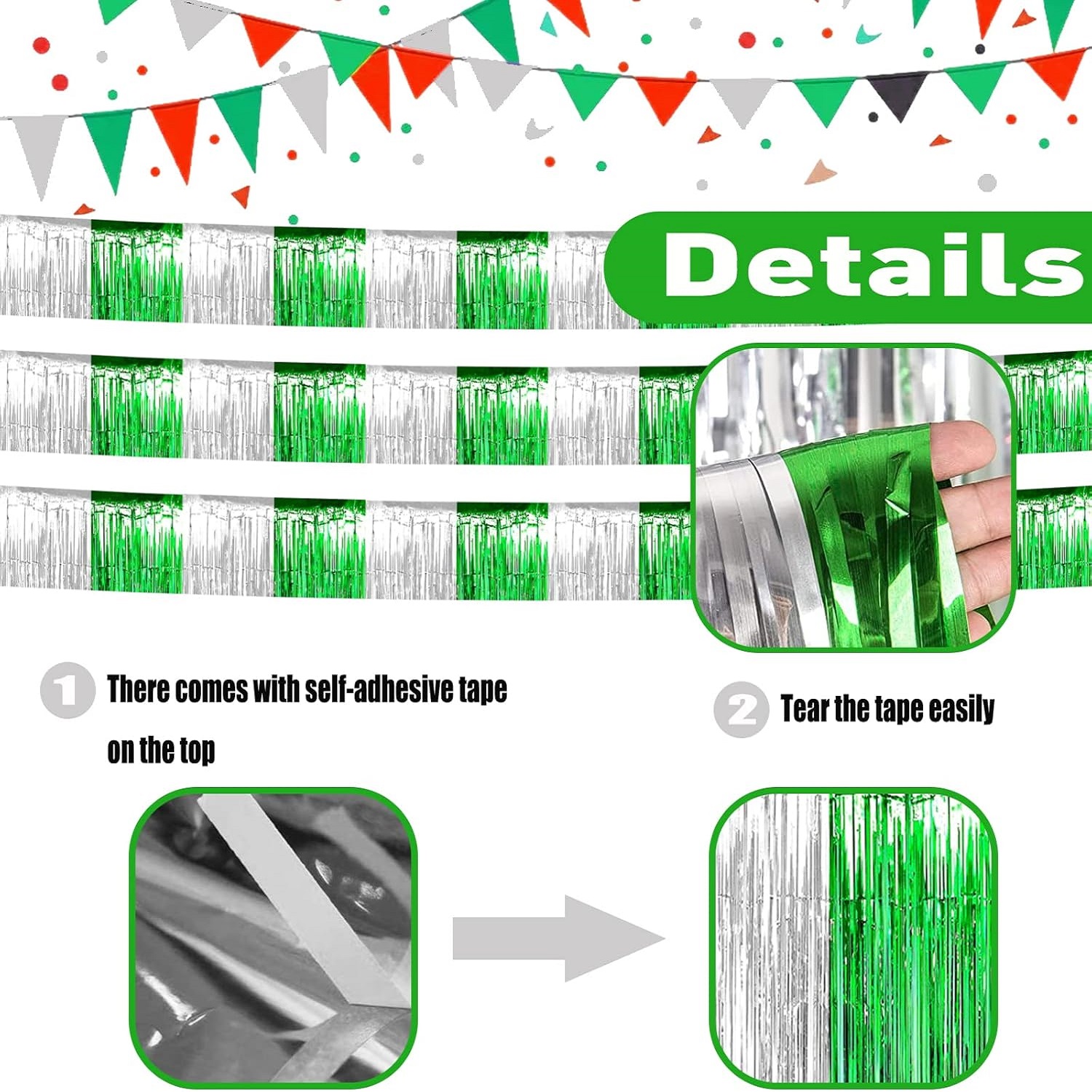 4 Pcs St Patrick Party Decorat - Tinsel Garland Decoration avis et prix