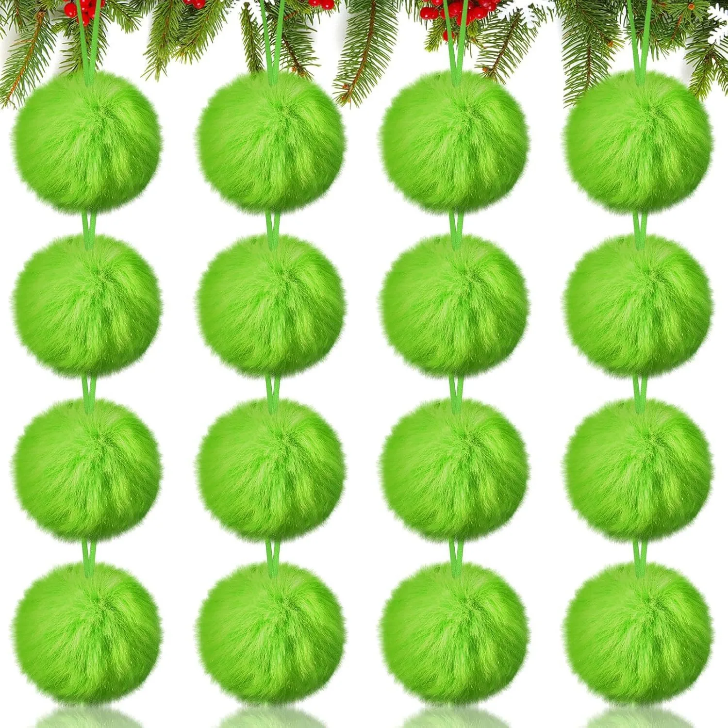 Christmas Green Long Plush Bal - Santa Hat Plush avis et prix