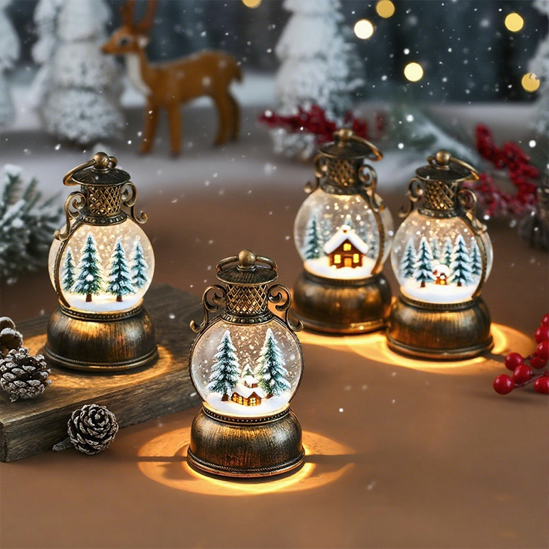 Vintage Style USB Powered Ligh - Snow Globe Musical avis et prix