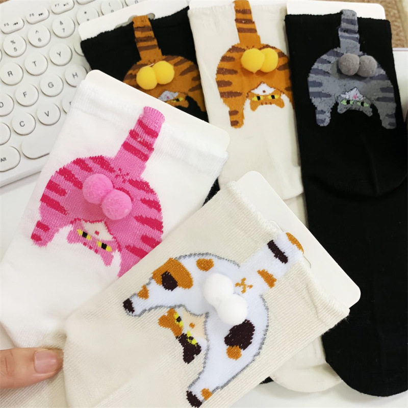Couple Cat Egg Socks 3D Funny  - Christmas Stocking Hanging avis et prix