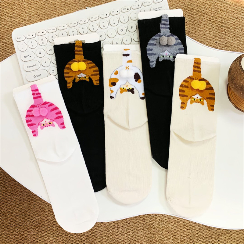 Couple Cat Egg Socks 3D Funny  - Christmas Stocking Hanging avis et prix
