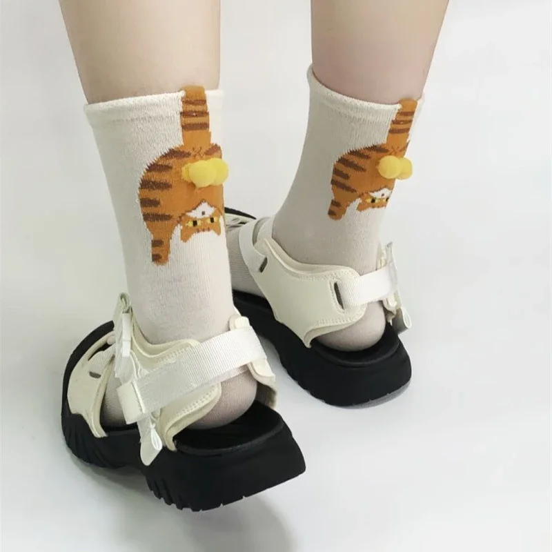 Couple Cat Egg Socks 3D Funny  - Christmas Stocking Hanging avis et prix