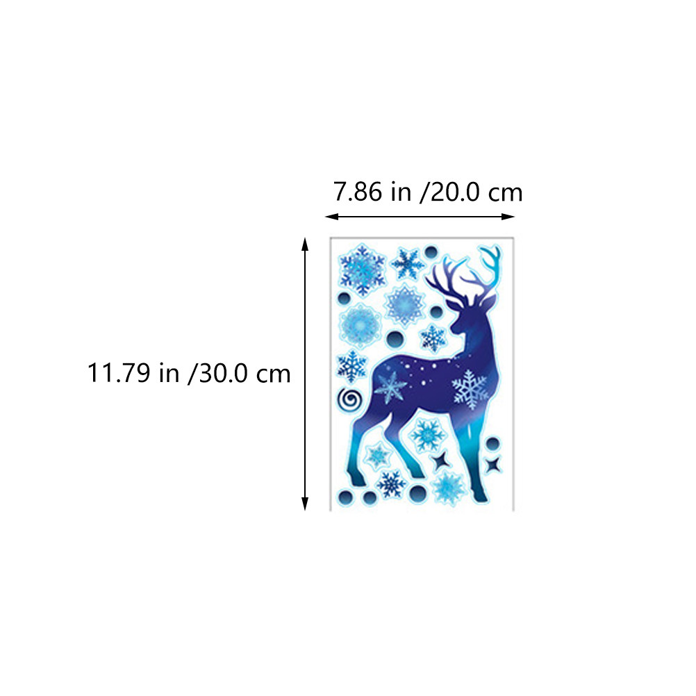 9 Sheets Christmas Window Deca - Snowflake Window Decal avis et prix