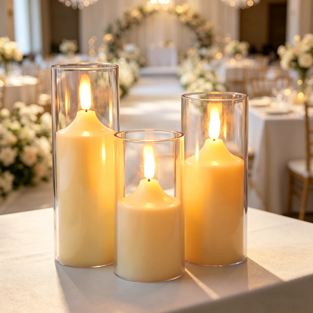 3pcs/ set LED Flameless Flicke - Holiday Candle Set avis et prix