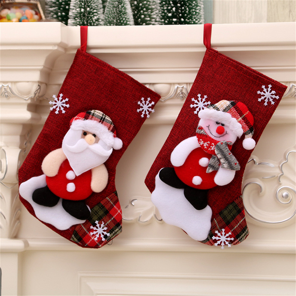 Linen Christmas Stockings Gift - Christmas Stocking Hanging avis et prix