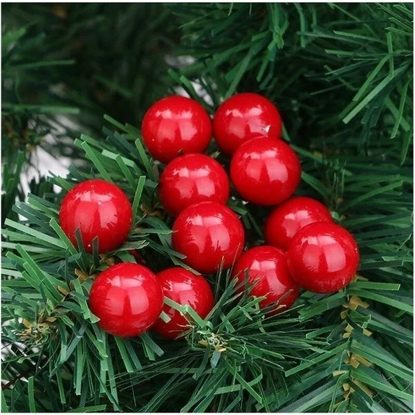 500/50pcs Mini Artificial Red  - Christmas Wreath Fake avis et prix