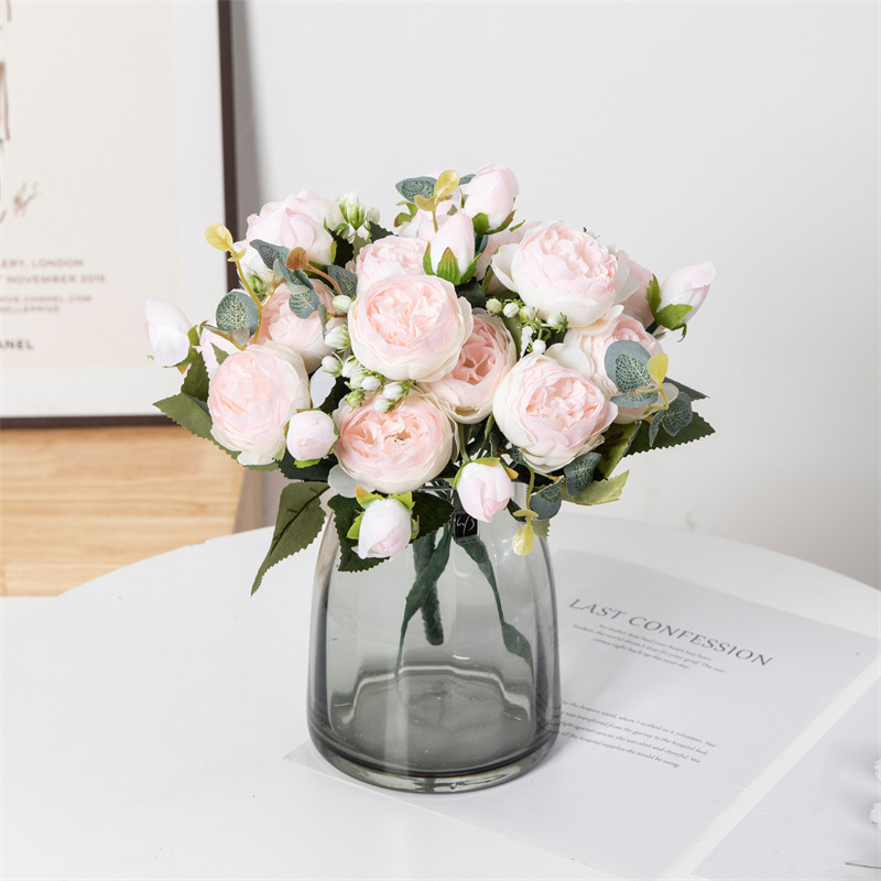 Artificial Flowers Fake Silk W - Christmas Wreath Fake avis et prix
