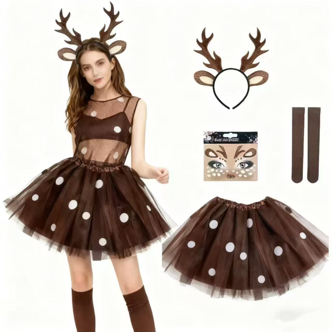Reindeer Costume Set Antler He - Reindeer Antlers Headband avis et prix
