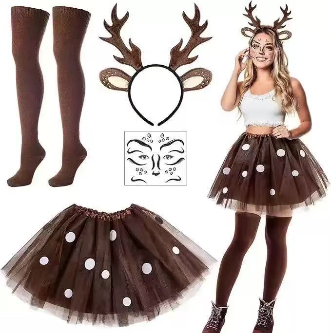 Reindeer Costume Set Antler He - Reindeer Antlers Headband avis et prix