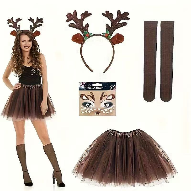 Reindeer Costume Set Antler He - Reindeer Antlers Headband avis et prix