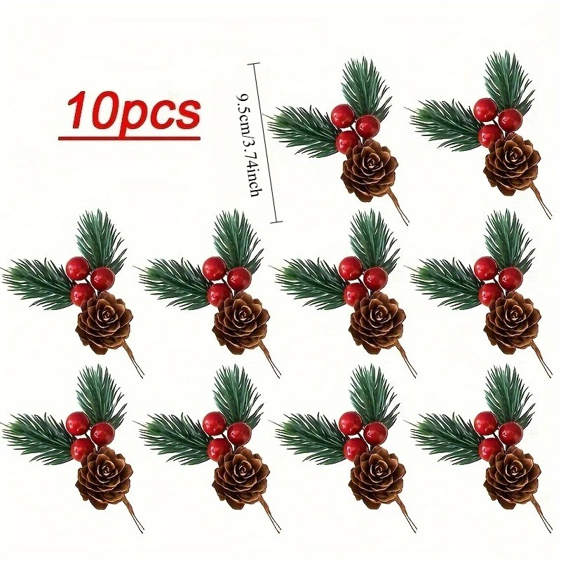 10pcs Set of Artificial Pine C - Christmas Tree Artificial avis et prix
