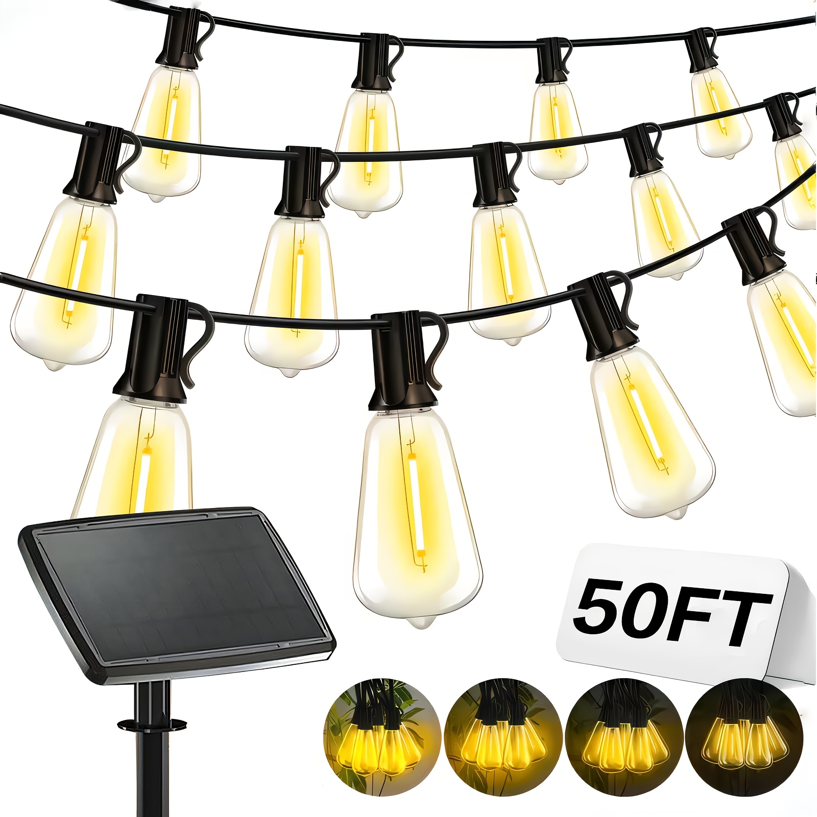 Solar Lights Outdoor, 100ft Pa - Christmas Lights Outdoor avis et prix