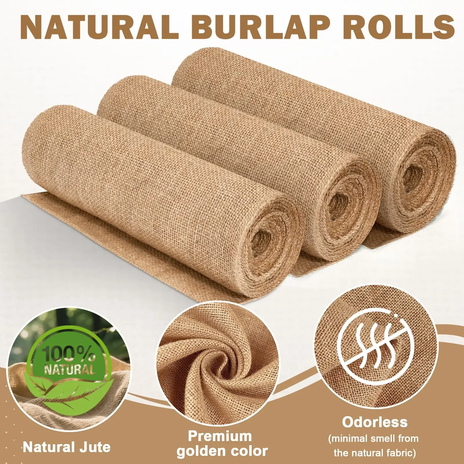 New Desig Beige Burlap Roll 30 - Christmas Table Runner avis et prix