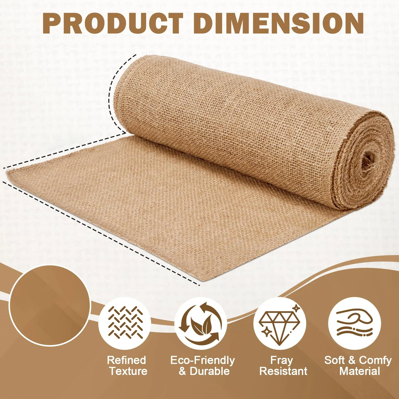 New Desig Beige Burlap Roll 30 - Christmas Table Runner avis et prix