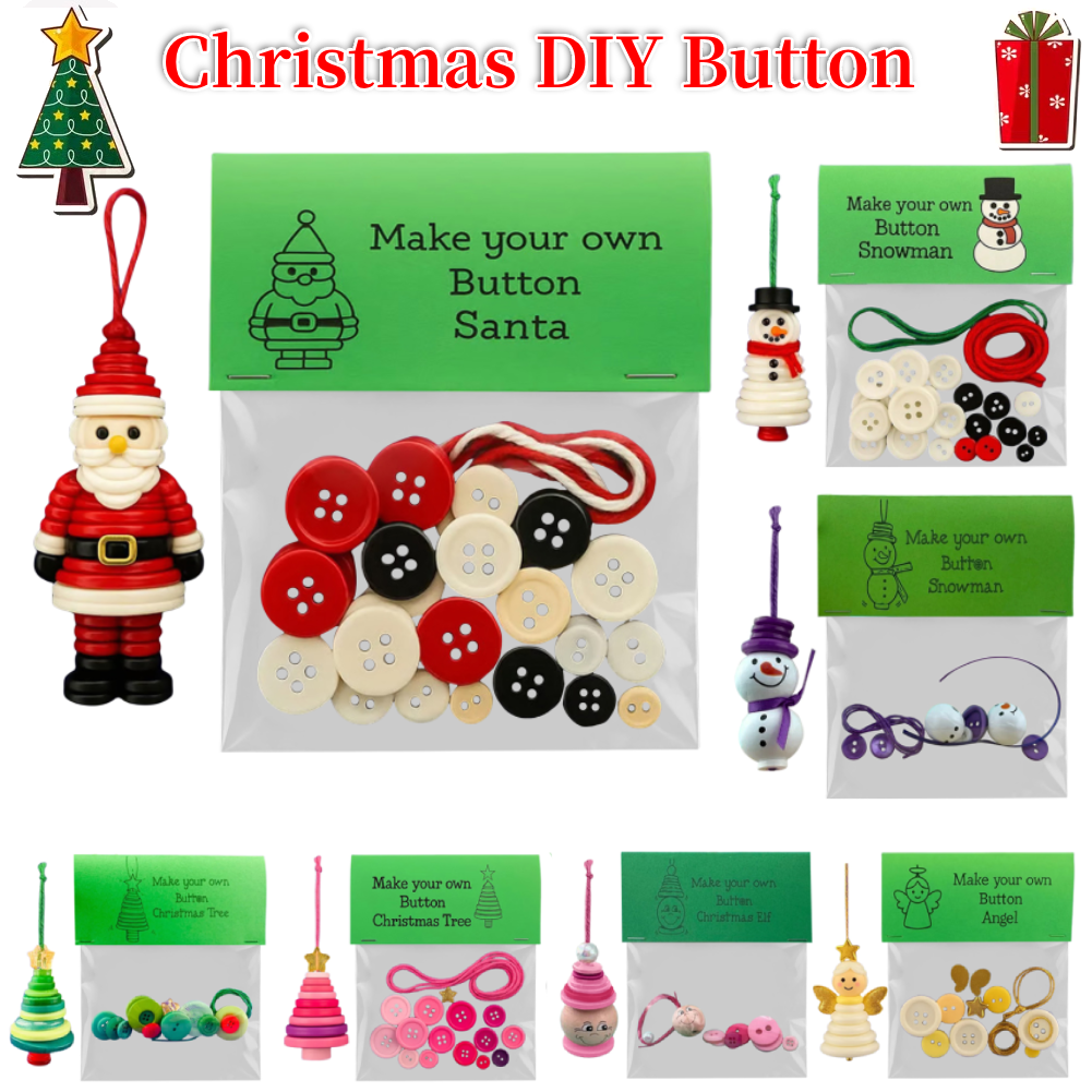 DIY Button Snowman Ornament Ki - Christmas Stocking Hanging avis et prix