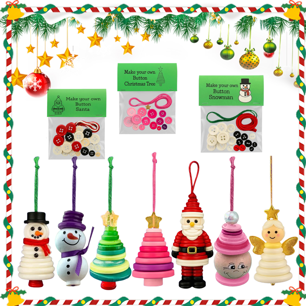 DIY Button Snowman Ornament Ki - Christmas Stocking Hanging avis et prix