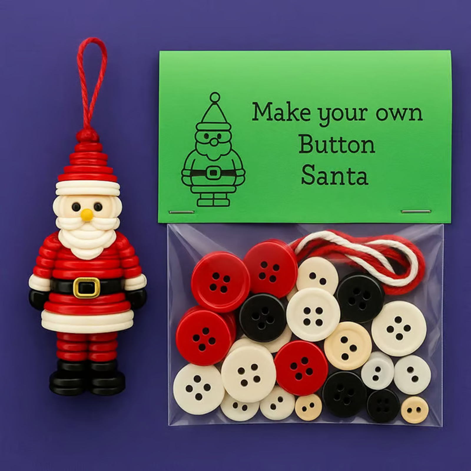 DIY Button Snowman Ornament Ki - Christmas Stocking Hanging avis et prix