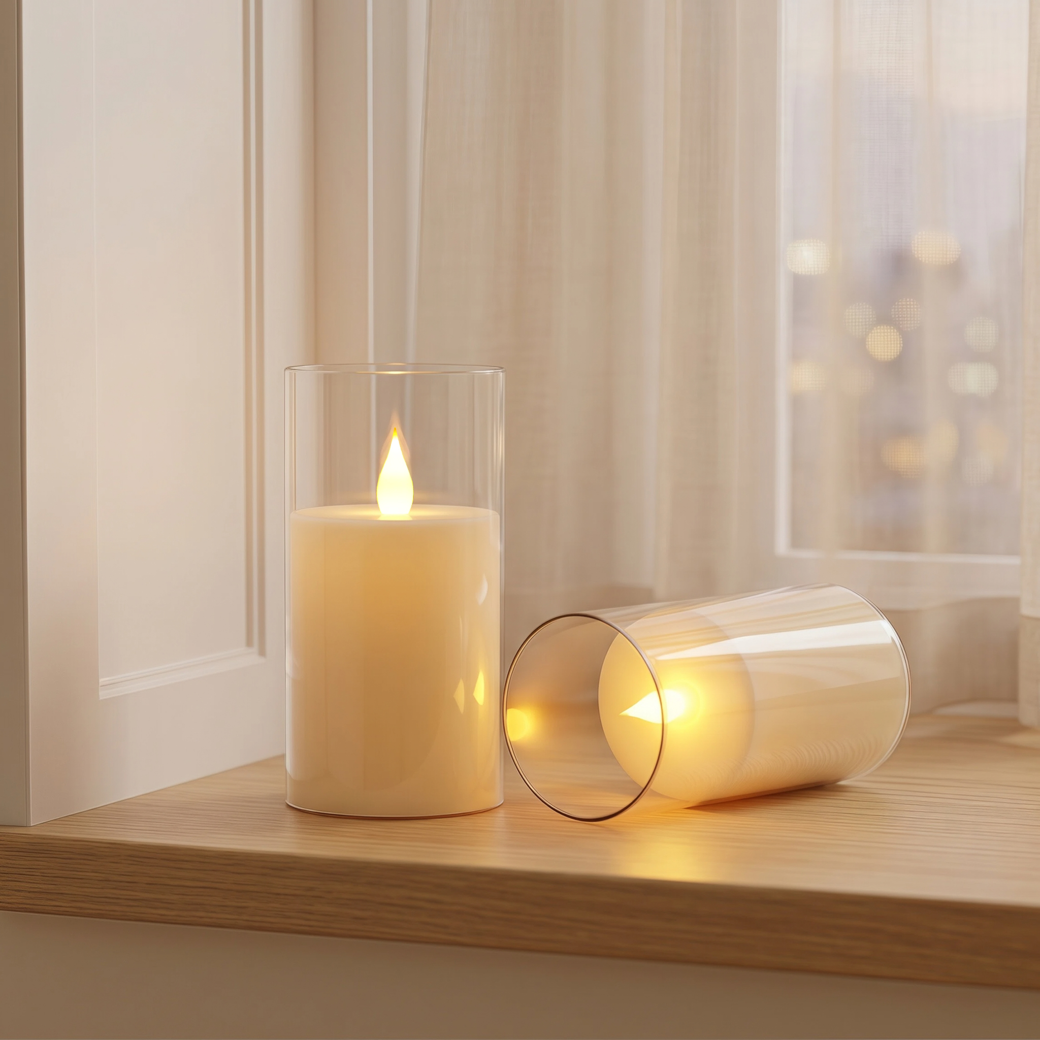 3-Piece LED Flame-Free Candle  - Holiday Candle Set avis et prix